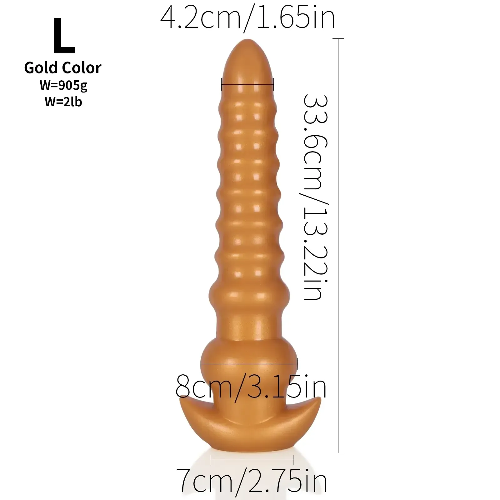 goldener anal plug grosse grosse