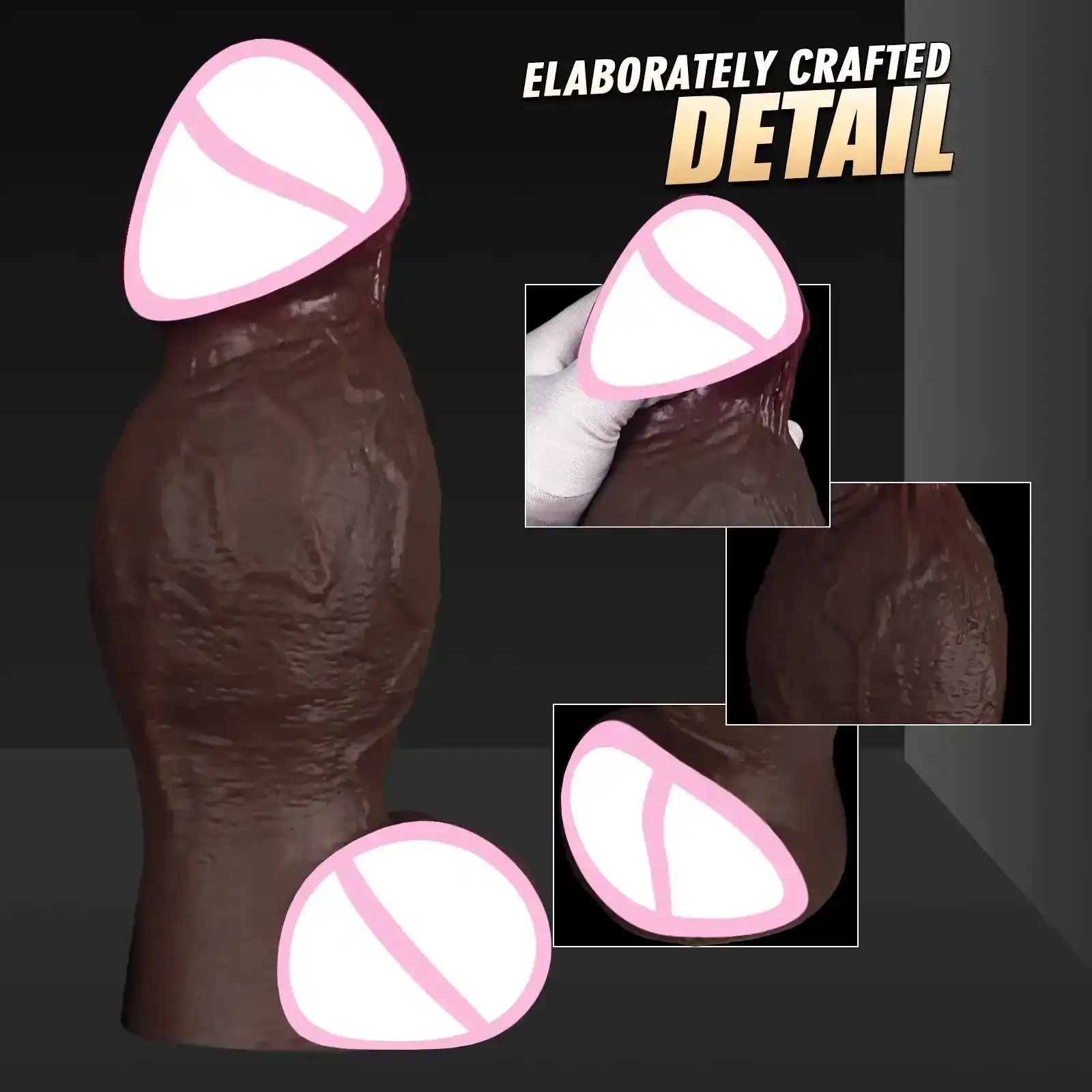 grosser anal plug mit flexibler basis