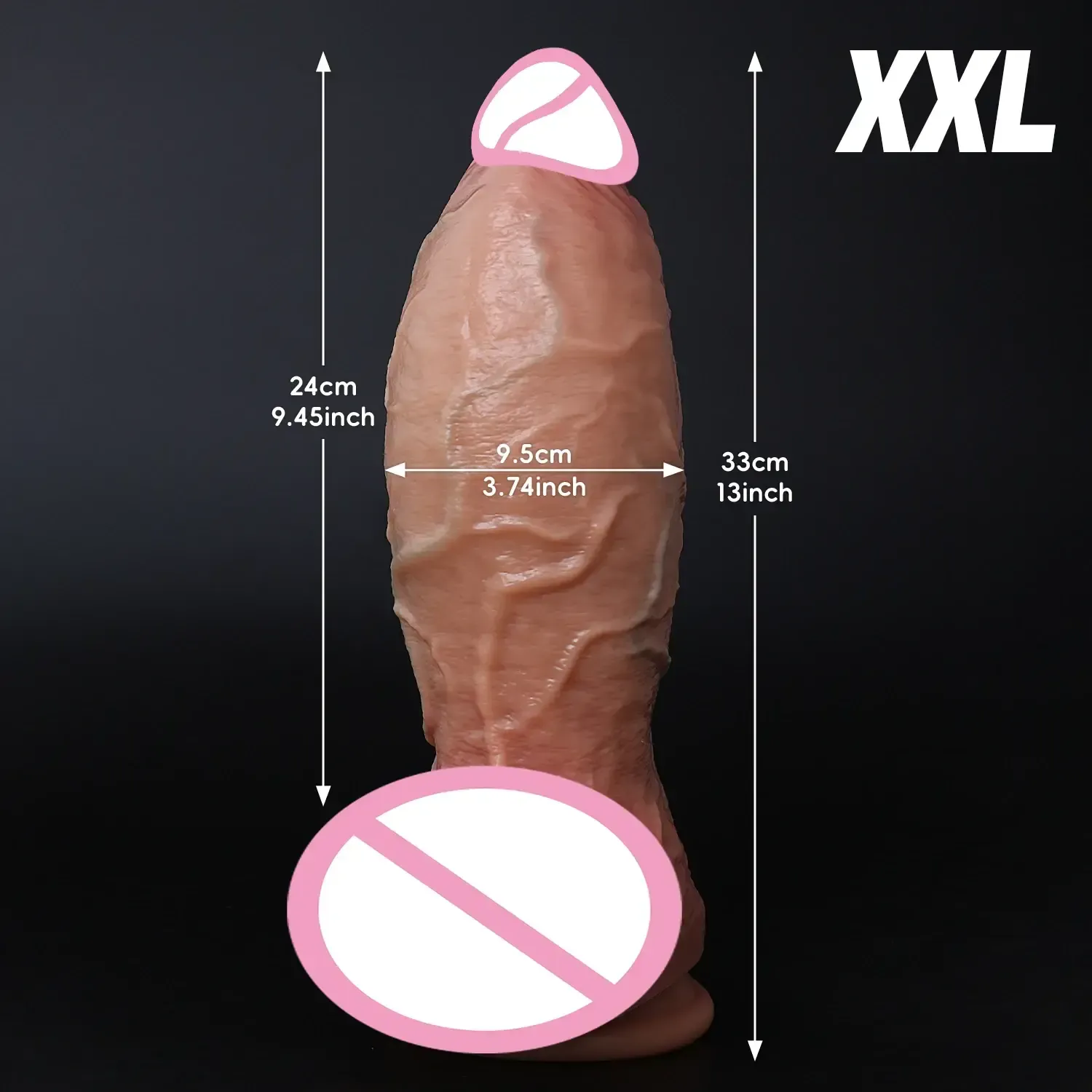grosser dildo aus weichem silikon