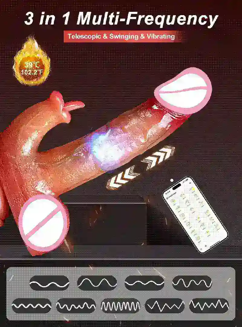 grosser dildo mit realistischer textur