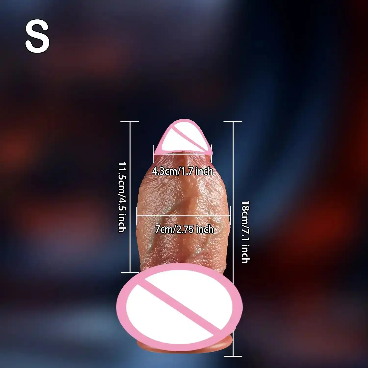 großer dildo realistische textur