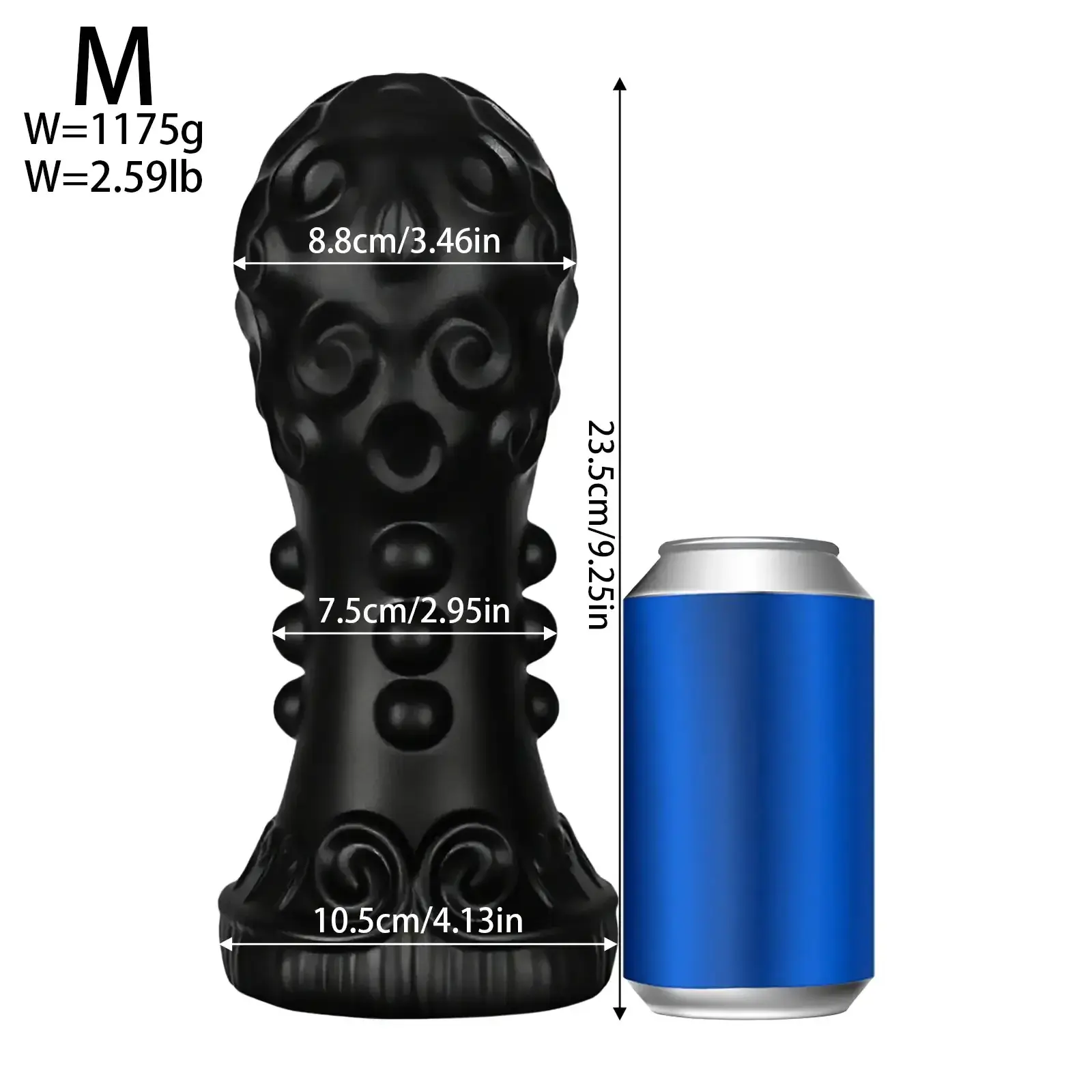 grosser plastik analplug fantasieform