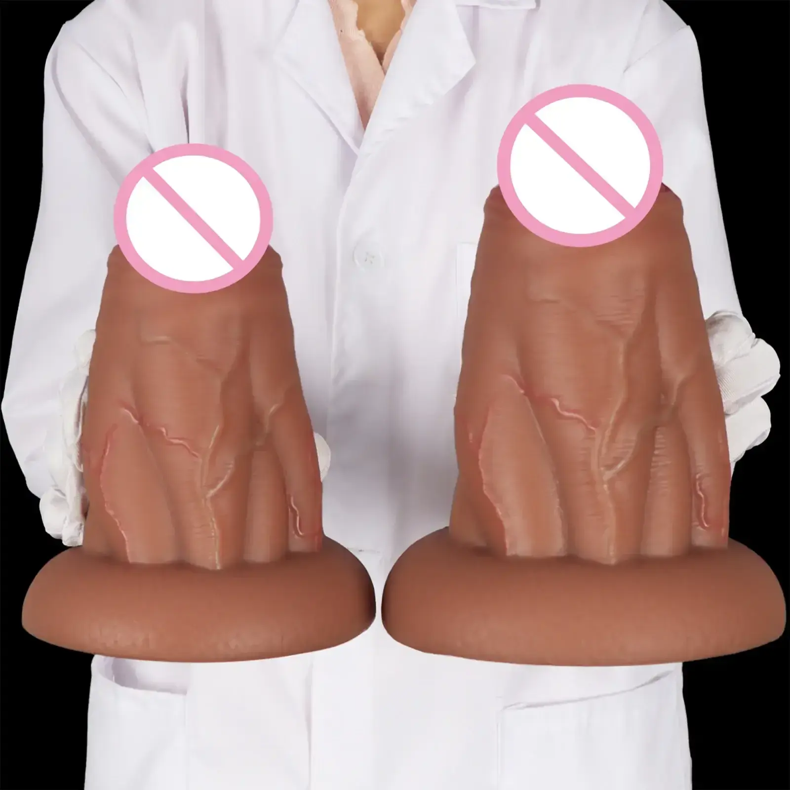 hautfarbener dildo mit realistischen details 1