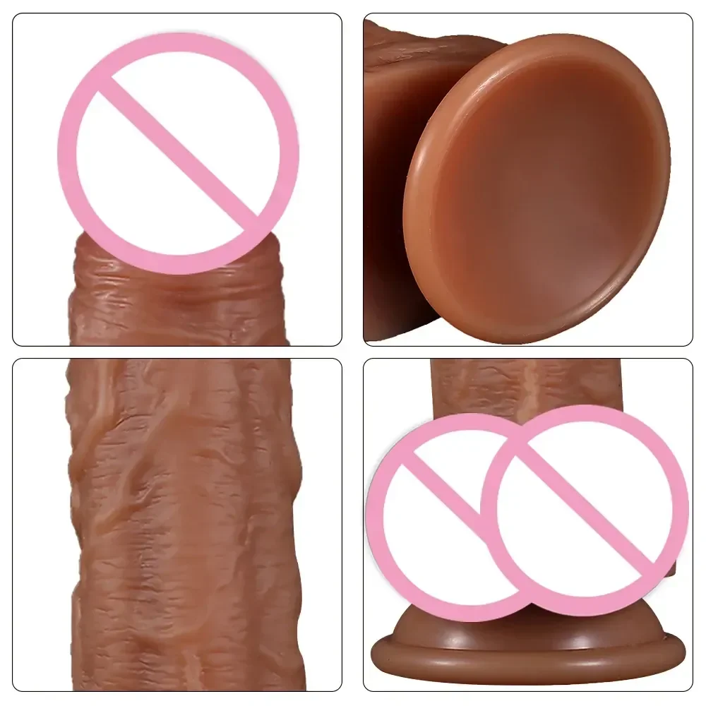 hautfarbener dildo mit starkem saugnapf 18