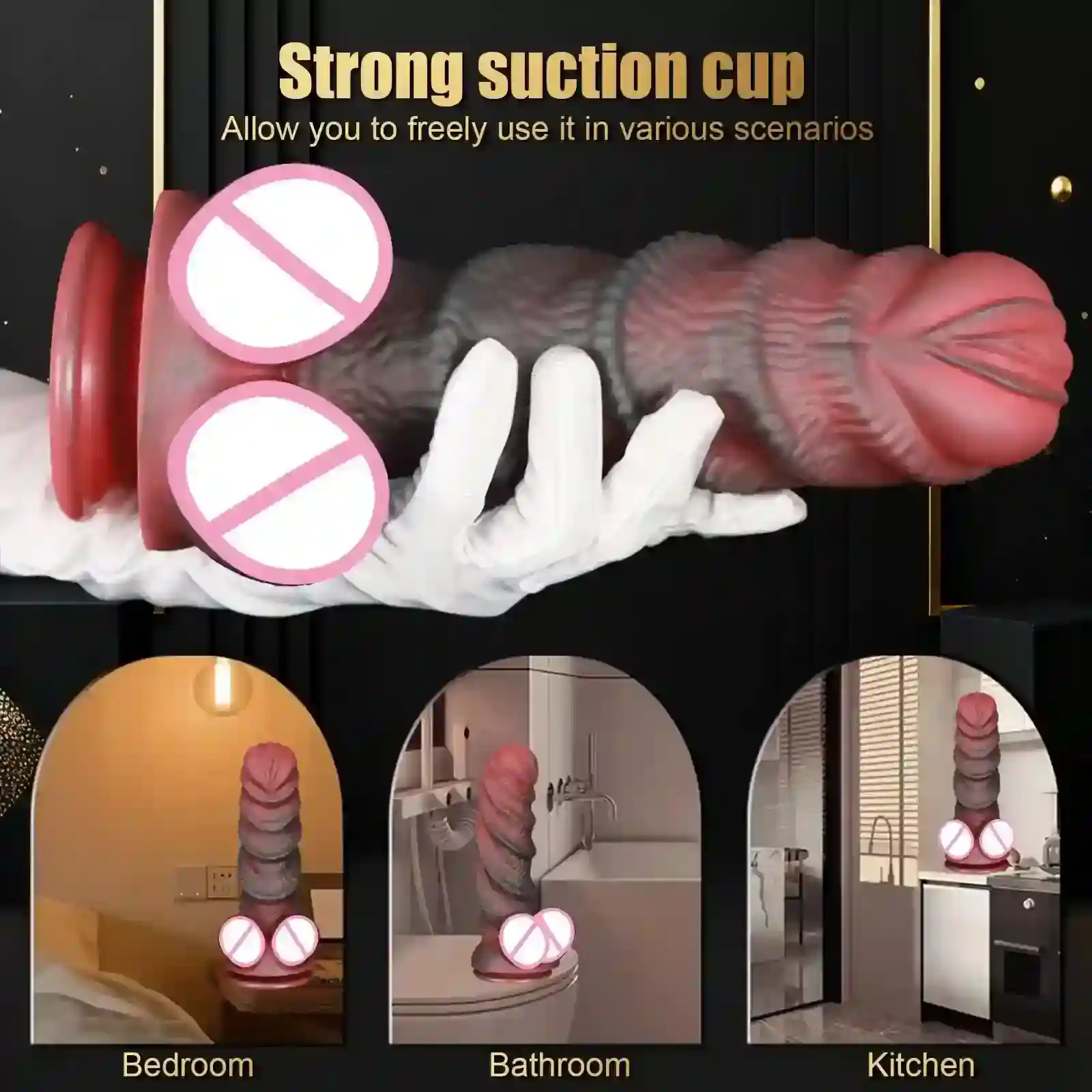 hautfarbener dildo mit starkem saugnapf 9