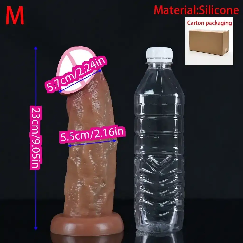 hautfarbener dildo realistische form 1