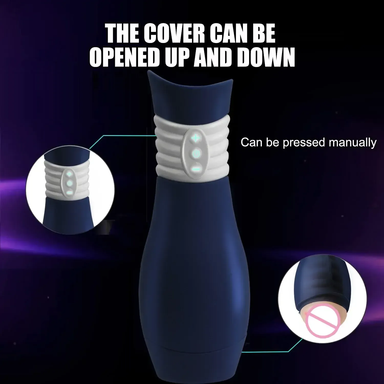 hautfarbener masturbator mit teleskop funktion