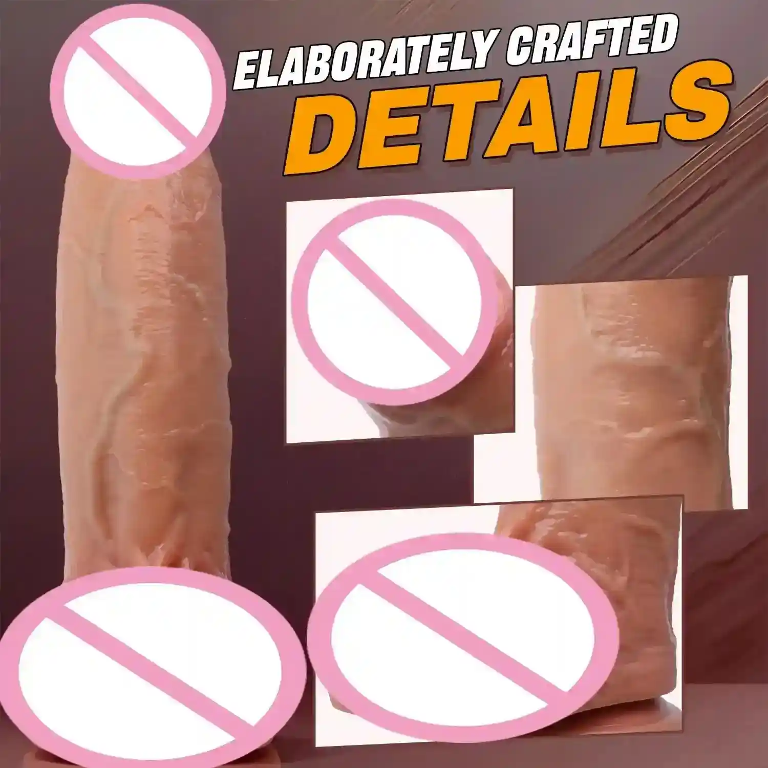 hautfarbener realistischer dildo saugnapf groß