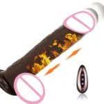 hautfarbener vibrator mit stossfunktion