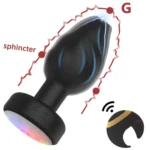 hautfreundlicher analplug mit ringdesign