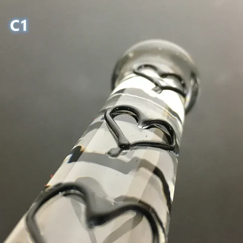 hochwertiger glasdildo mit handschlaufe