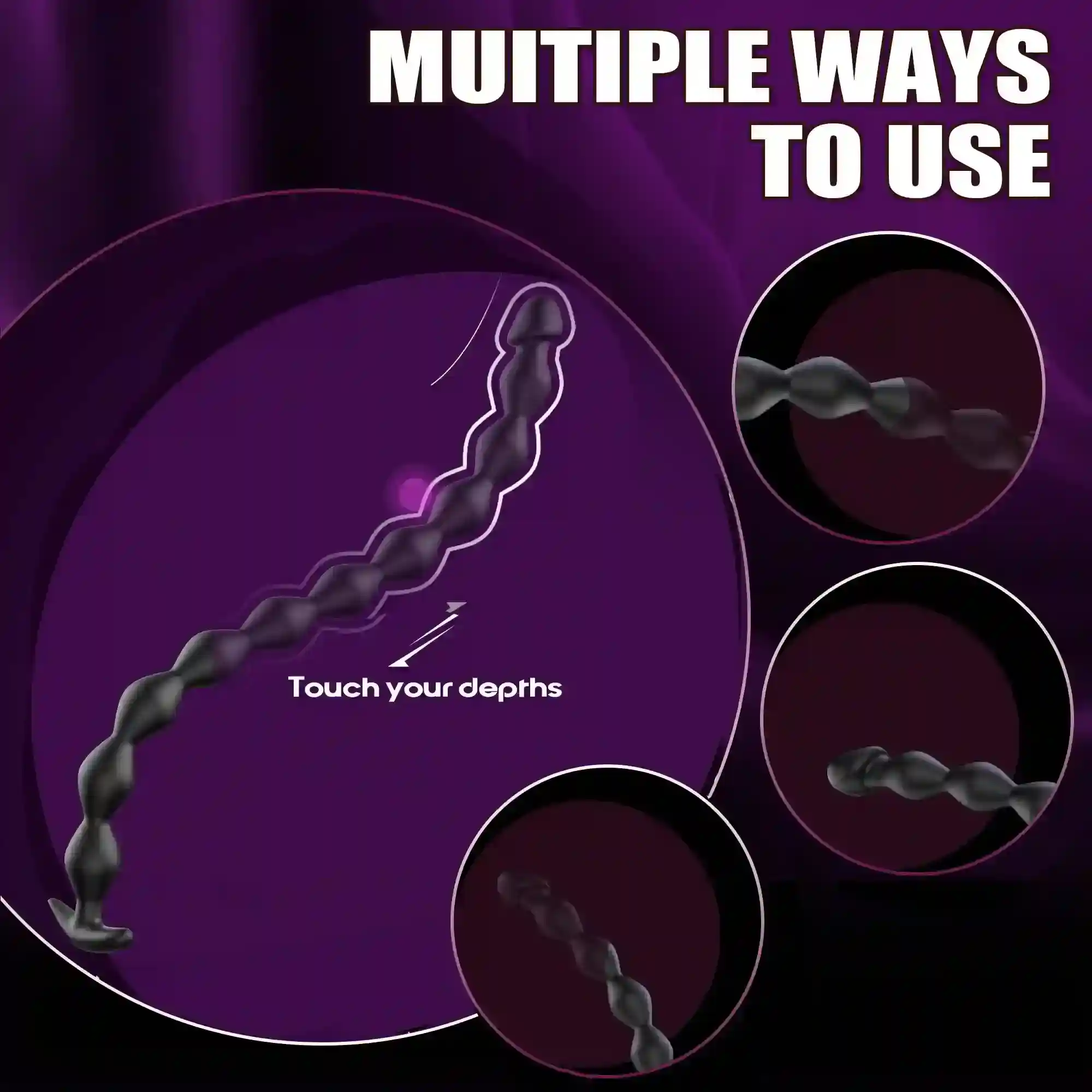 isensualflow de analkette mit verschiedenen bead grossen