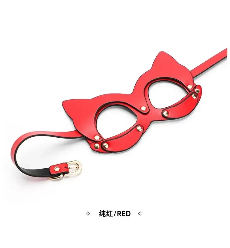 isensualflow de bdsm fuchsmaske pu leder rot