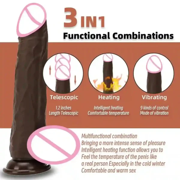 isensualflow de ferngesteuerter dildo mit teleskop funktion