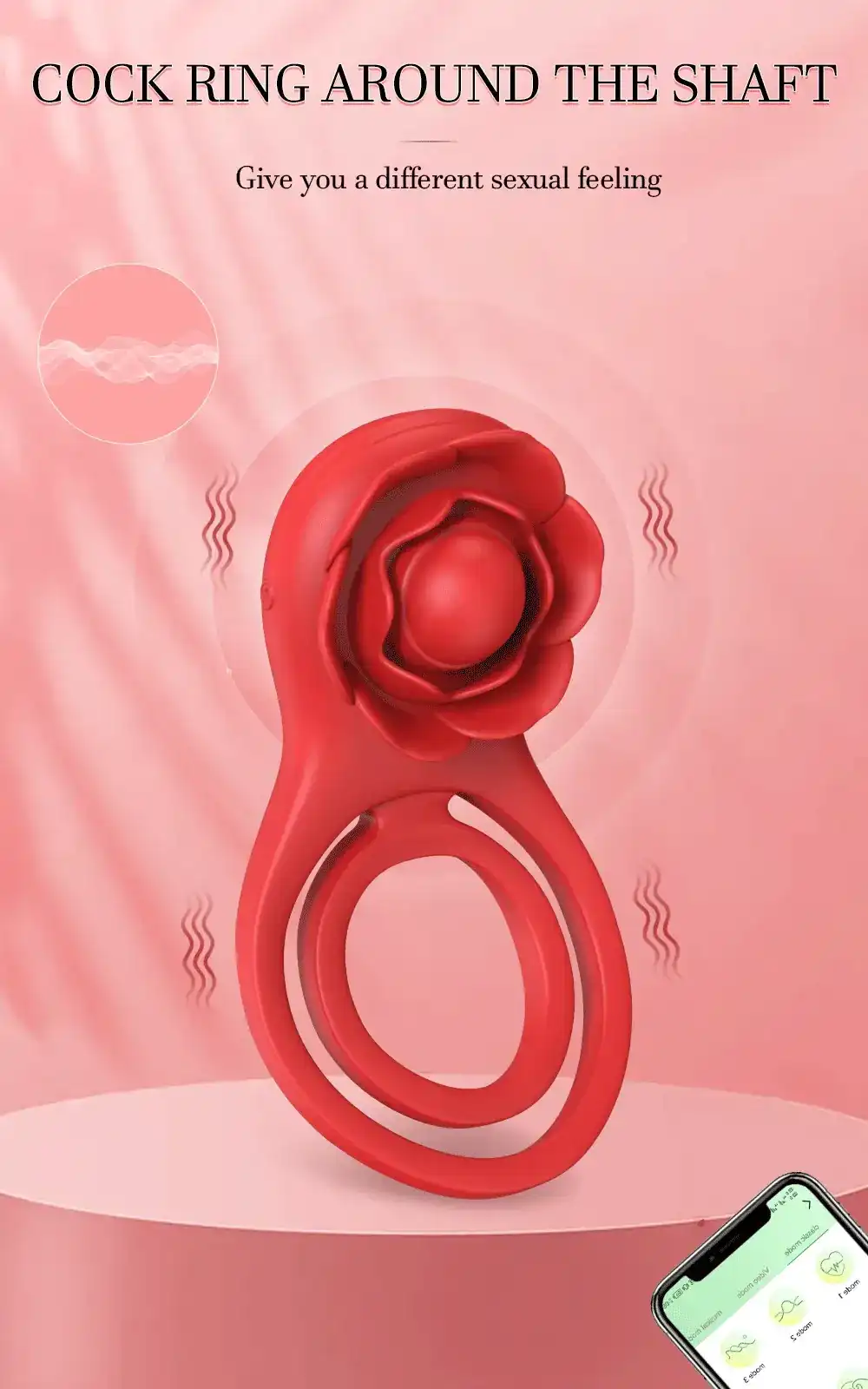 isensualflow de medizin silikon cockring vibrator rot