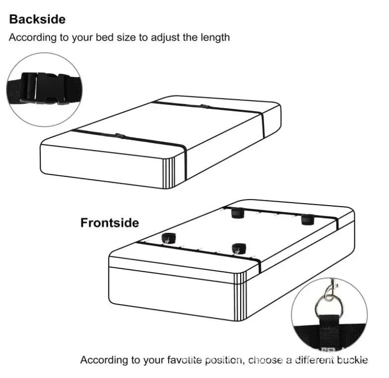 isensualflow de nylon unterbett fesseln sicher