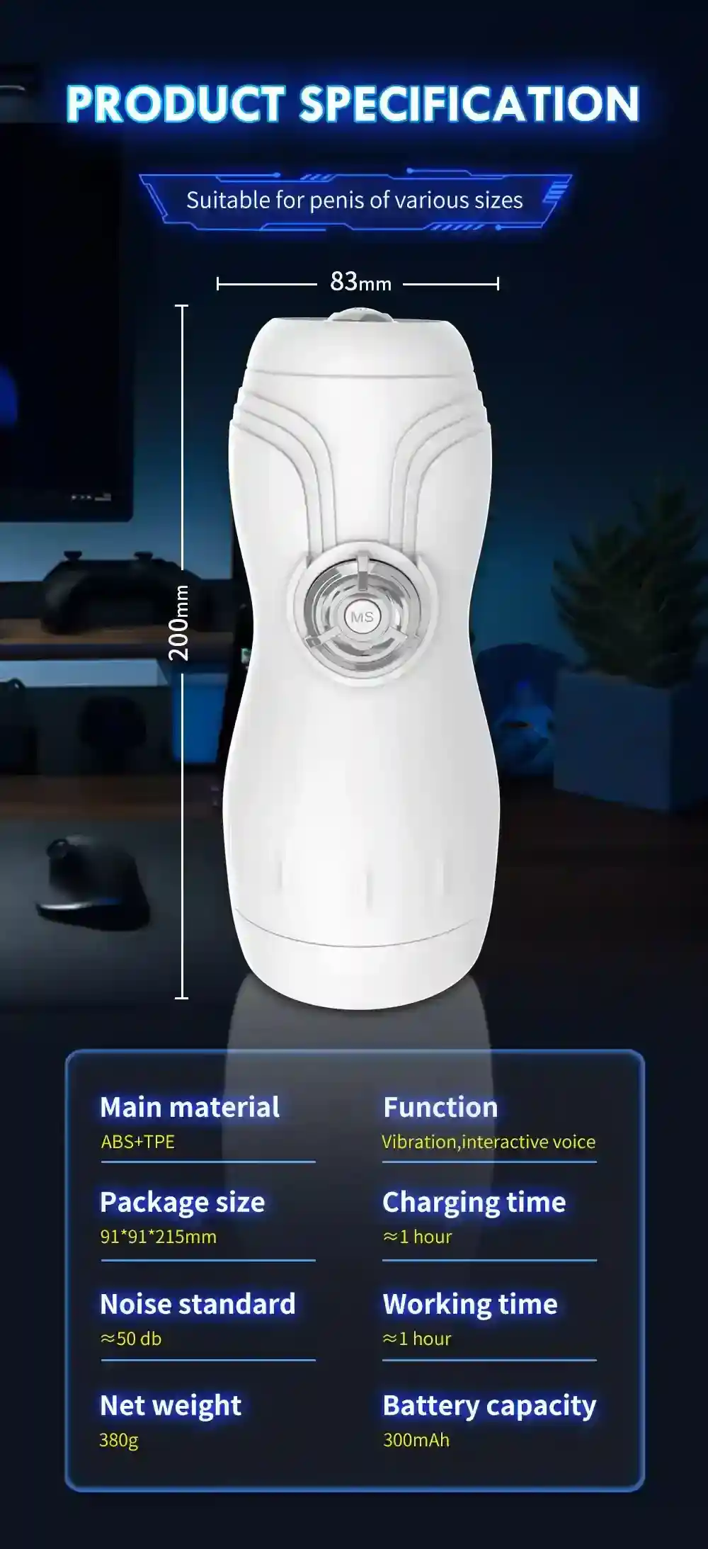 isensualflow de oral masturbator silikon abs tpe