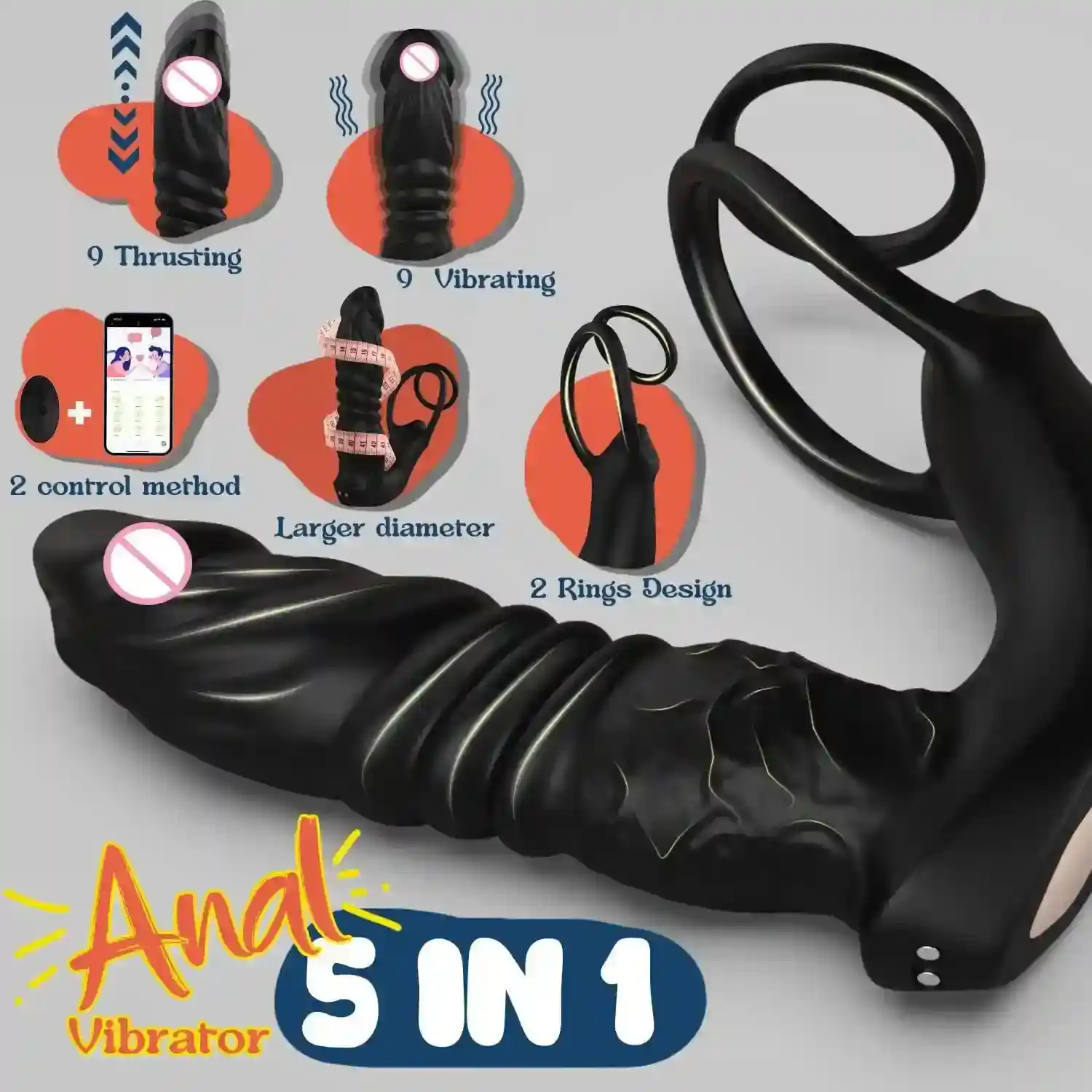 isensualflow de prostata massage dildo mit penisring