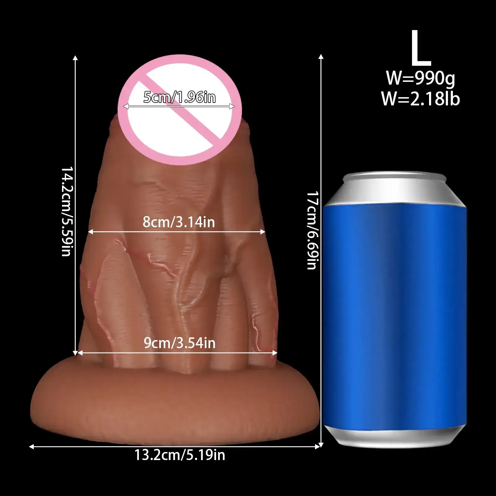 isensualflow de realistischer silikon dildo mit knoten