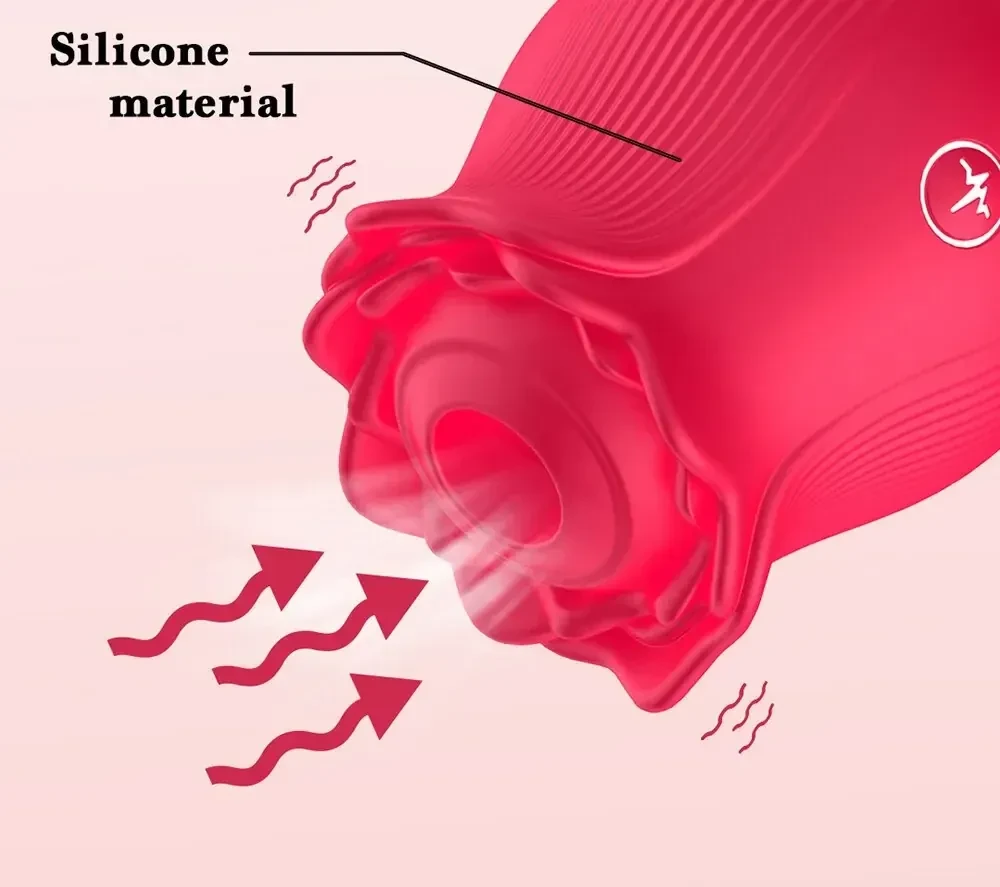 isensualflow de rosenformiger klitoris stimulator silikon