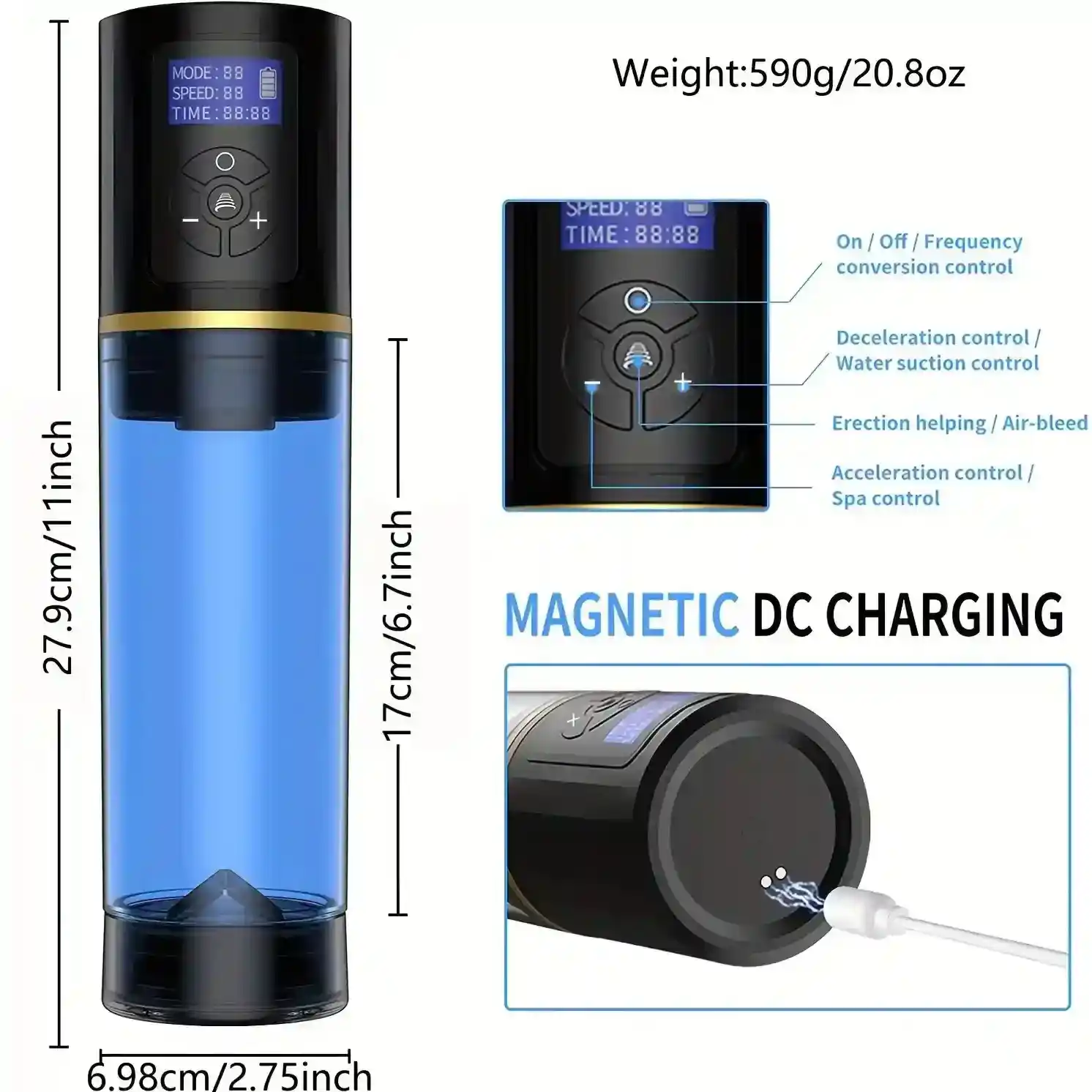 isensualflow de schwarze penispumpe mit lcd anzeige