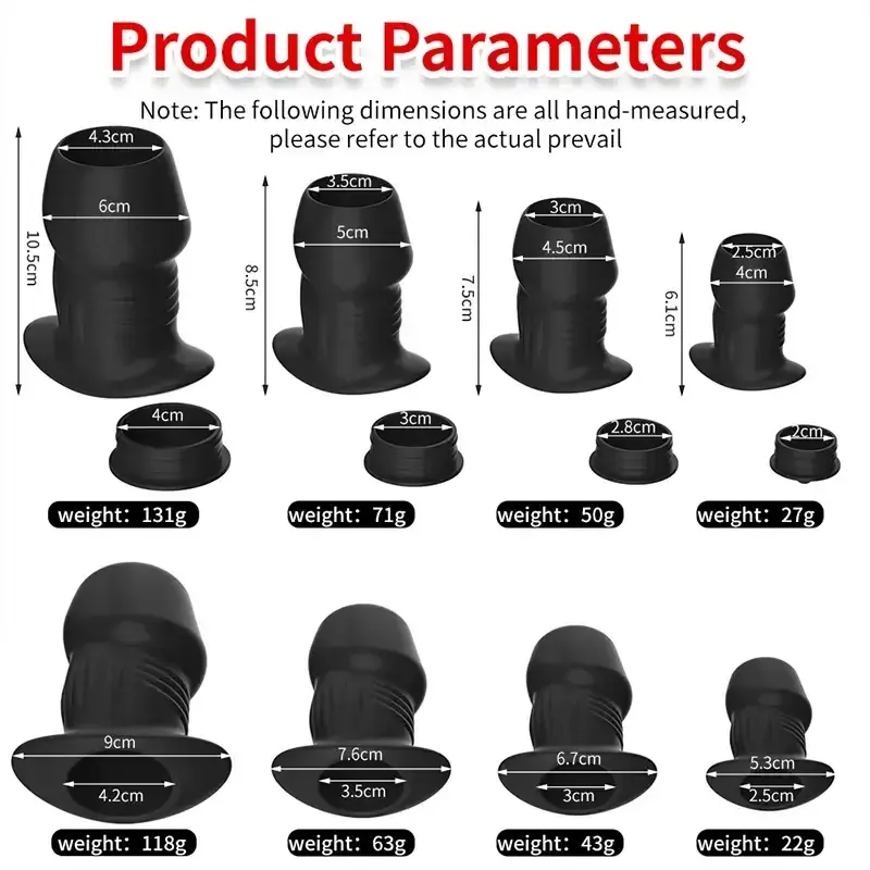 isensualflow de schwarzer analplug hohler silikon
