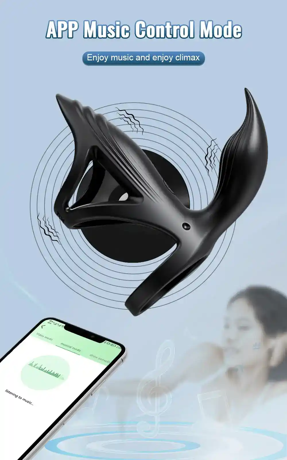 isensualflow de schwarzer silikon cockring fur manner