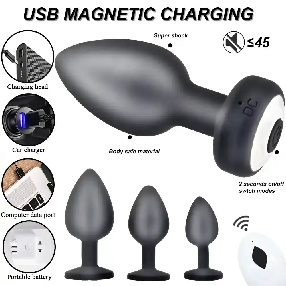 isensualflow de silikon anal plug set fernbedienung