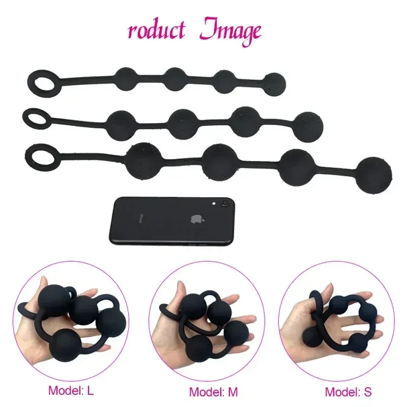 isensualflow de silikon analperlen texturierte oberflache