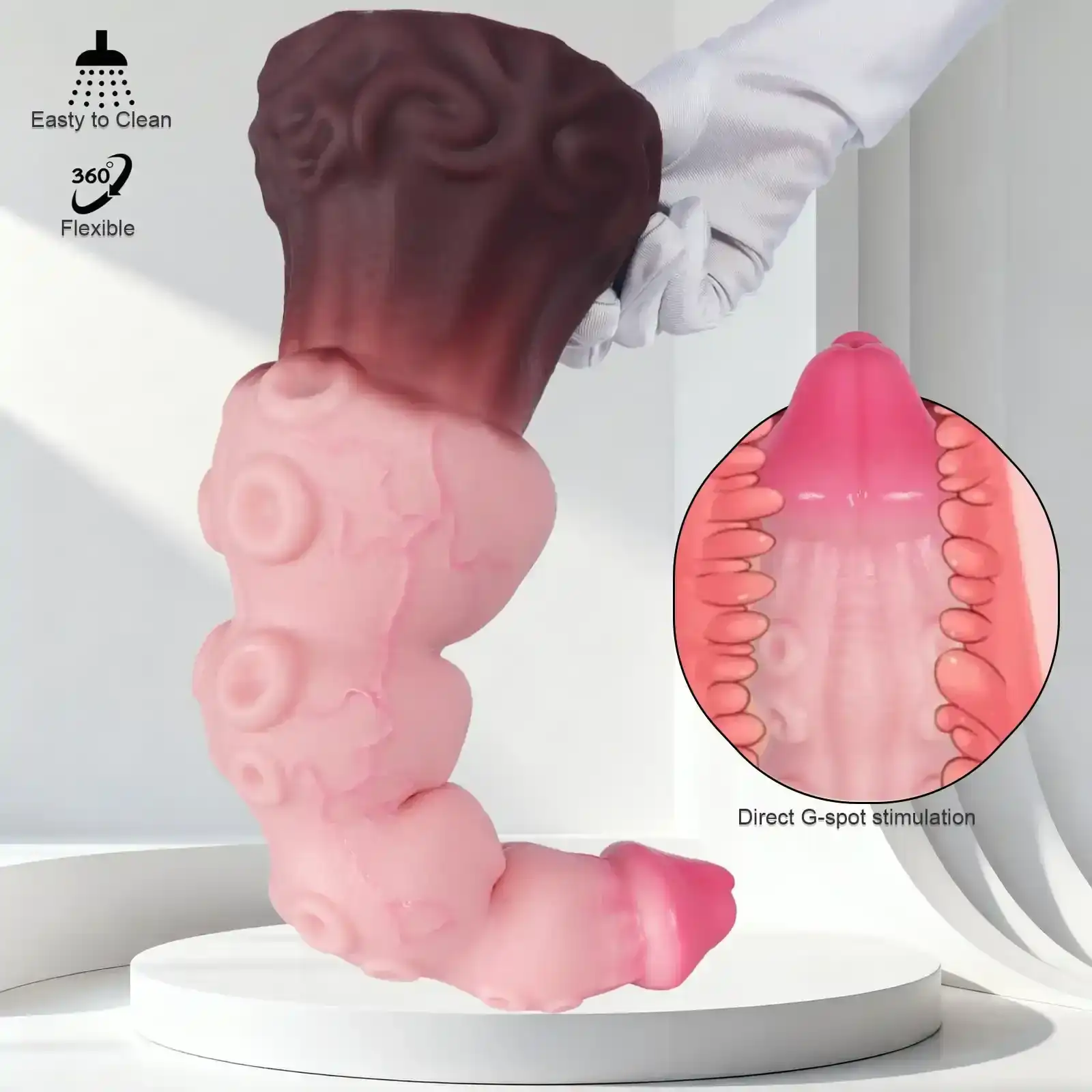 isensualflow de silikon analplug knoten gross schwarz