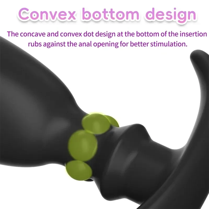 isensualflow de silikon analplug schwarz tragbar