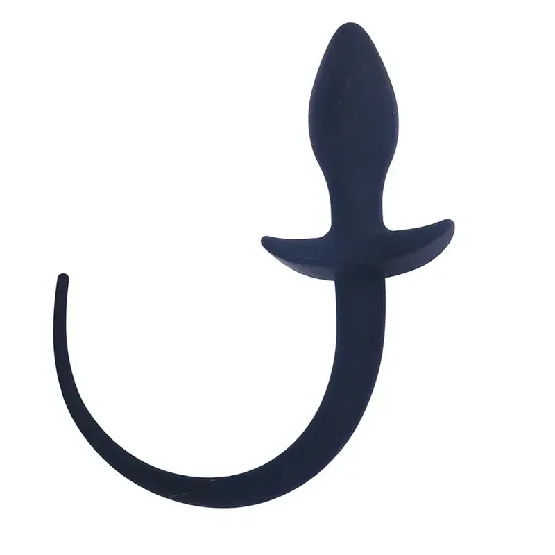 isensualflow de silikon analplug welpen schwanz schwarz