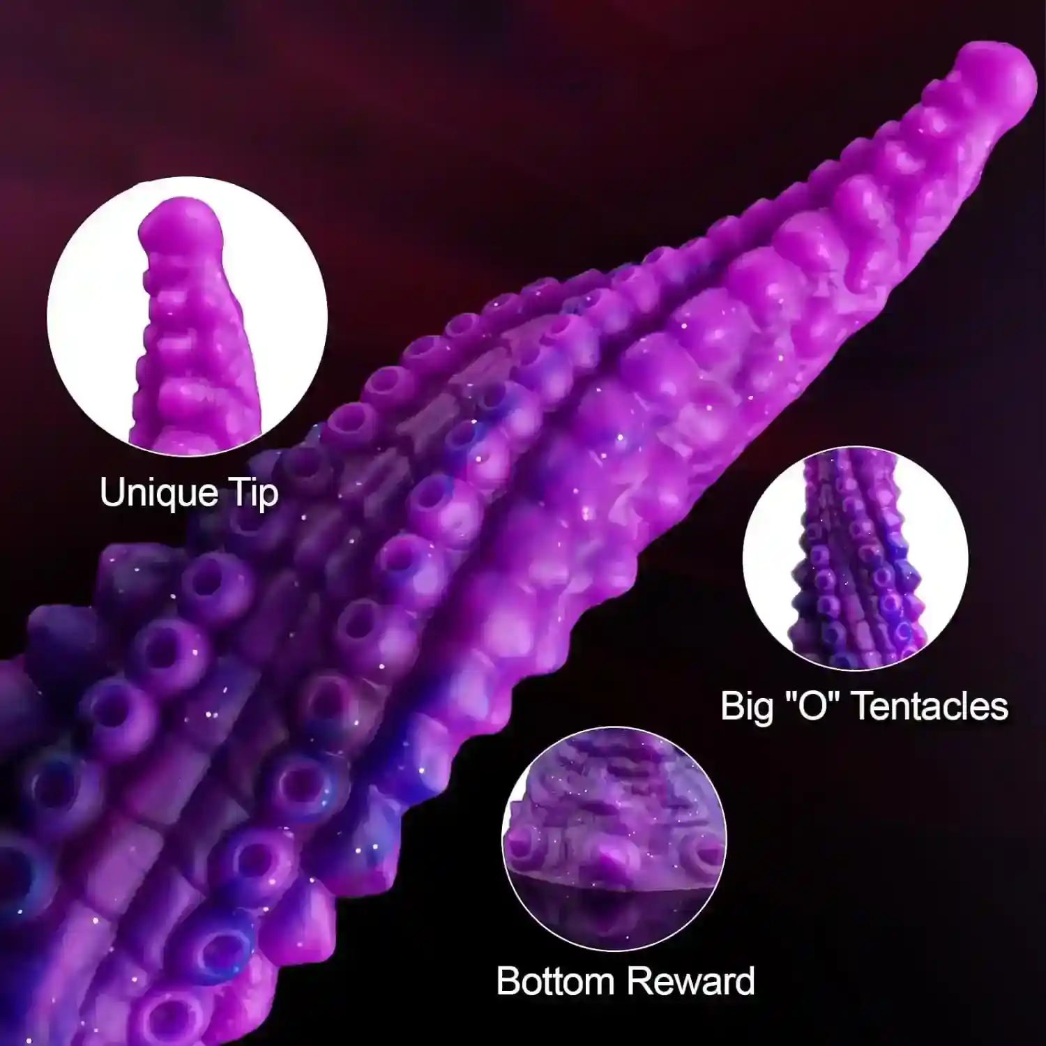 isensualflow de silikon dildo mit tentakeln
