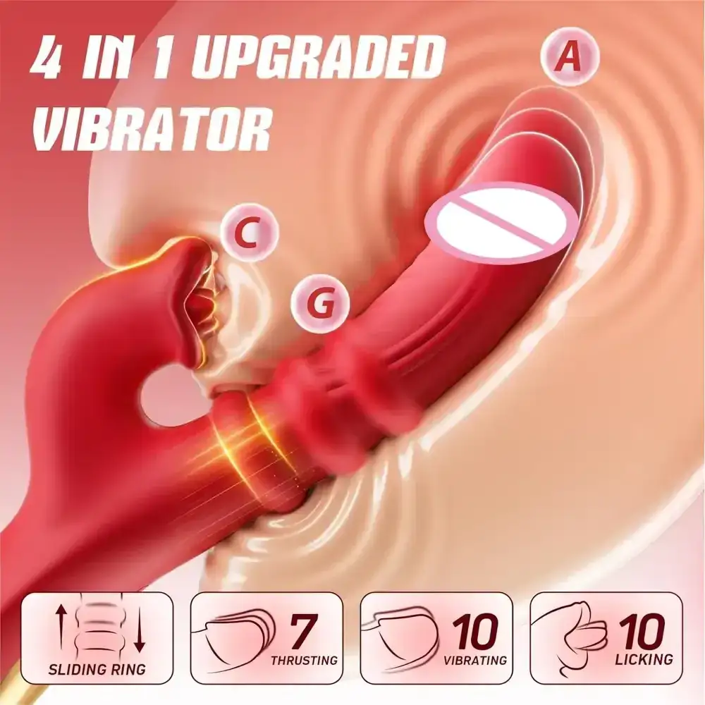 isensualflow de silikon dildo mit zungenfunktion