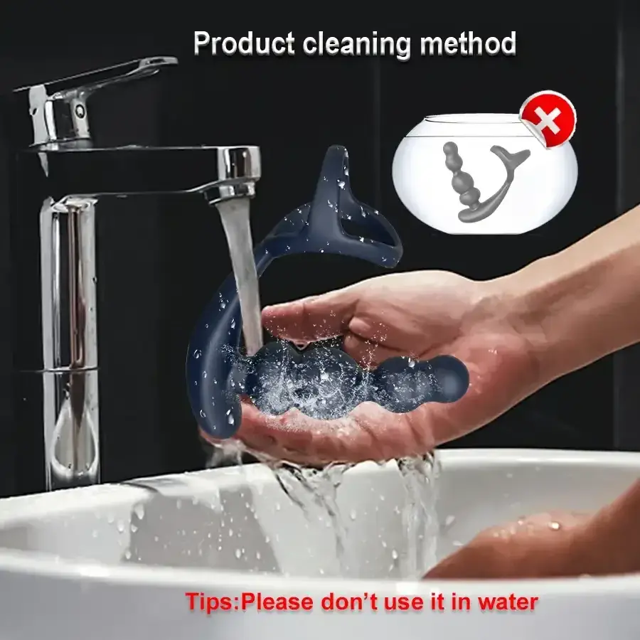 isensualflow de silikon prostata massagegerat drehend schwarz