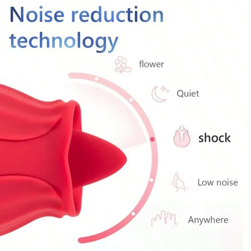 isensualflow de silikon vibrator zunge rot aufladbar