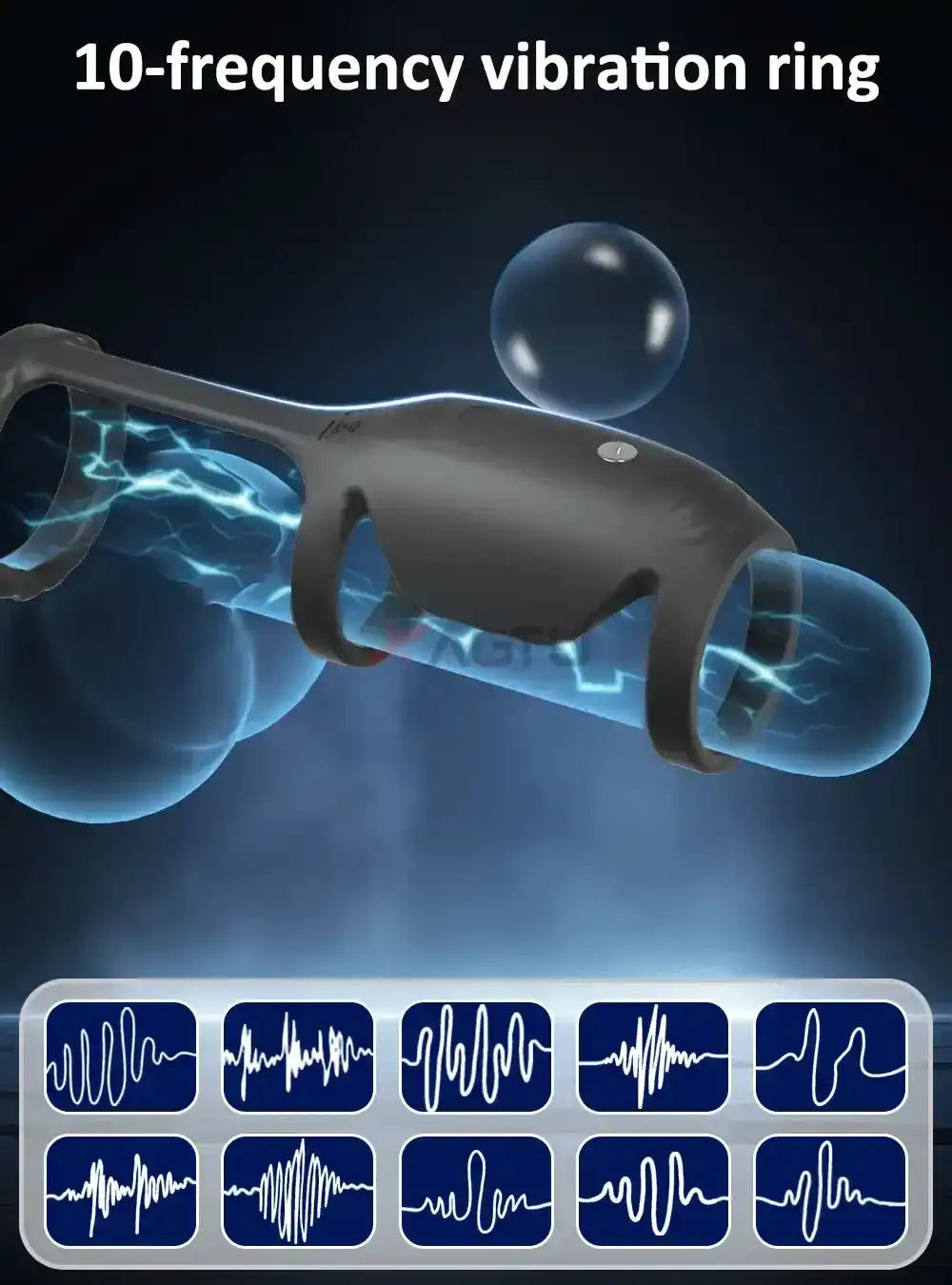 isensualflow de vibrations penisring silikon medizinisch wiederaufladbar