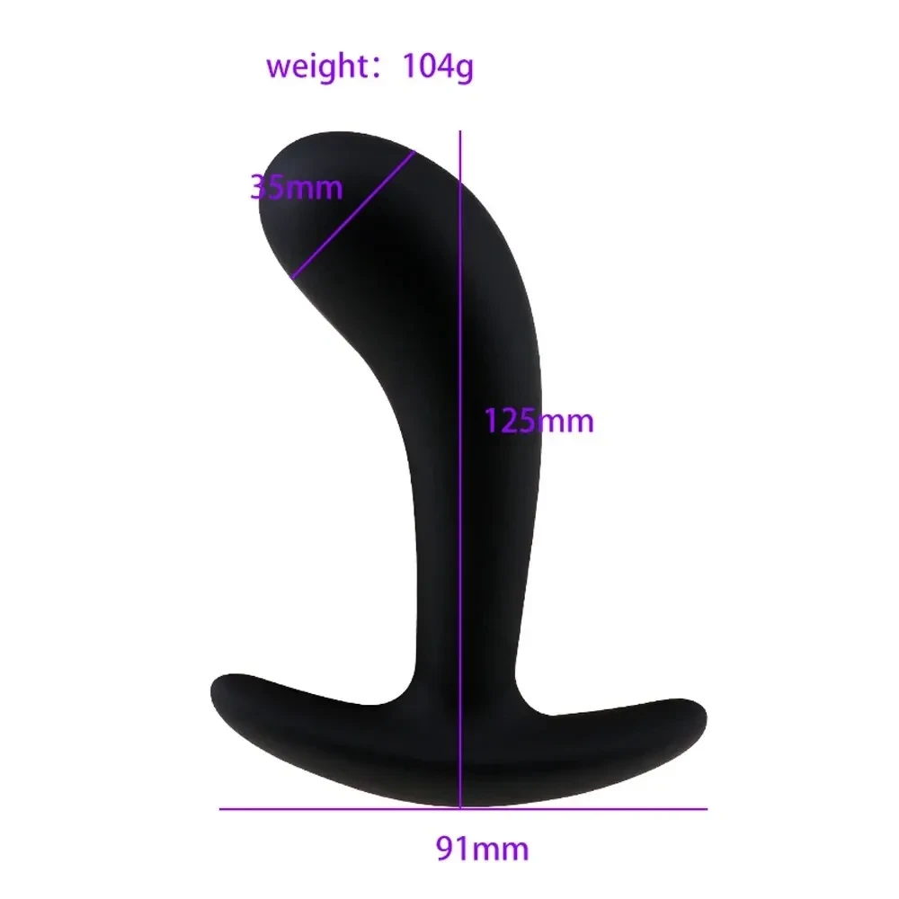 isensualflow de weiche silikon analplugs schwarz