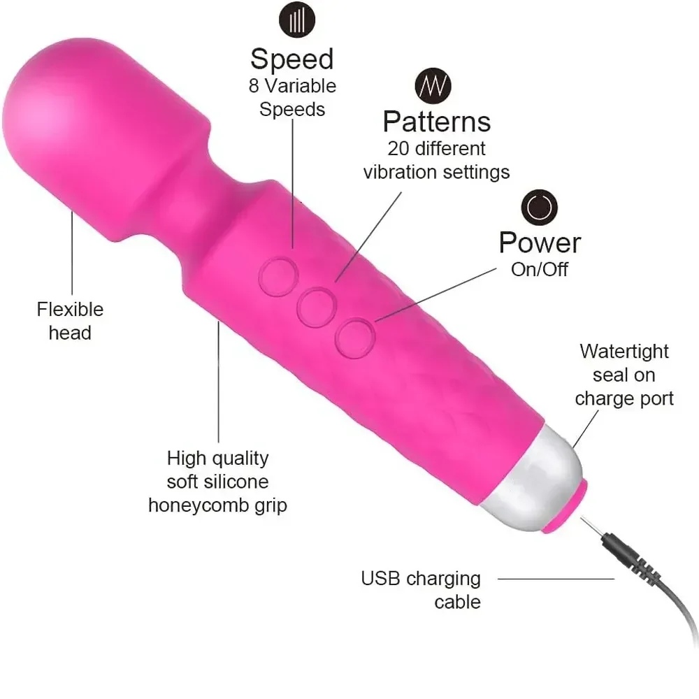 kleiner stabvibrator aus silikon