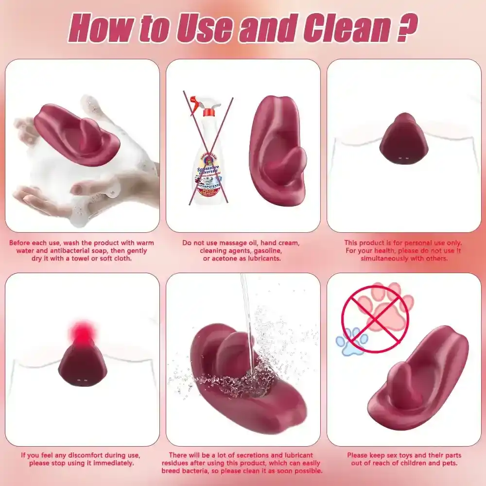 kleiner zungenvibrator aus silikon