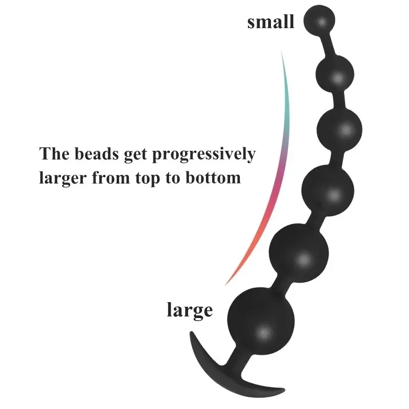 langgestreckte analsextoy silikon perlen