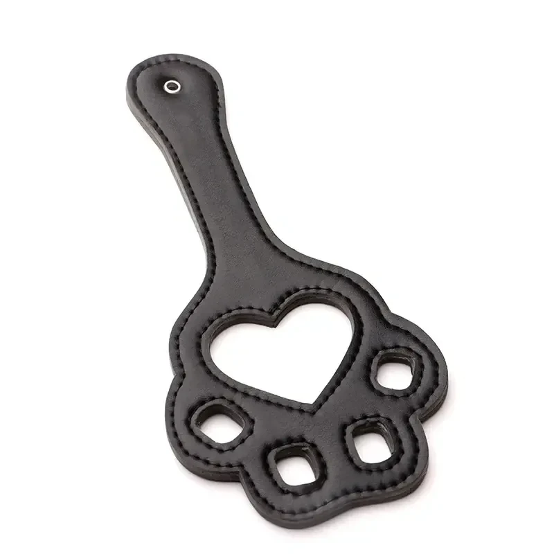 leder paddle mit katzenkrallen design