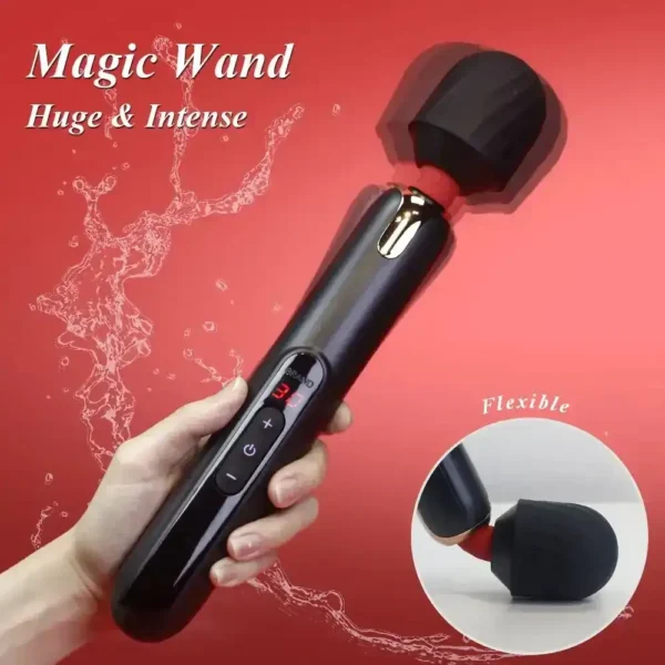 leistungsstarker massage vibrator schwarz