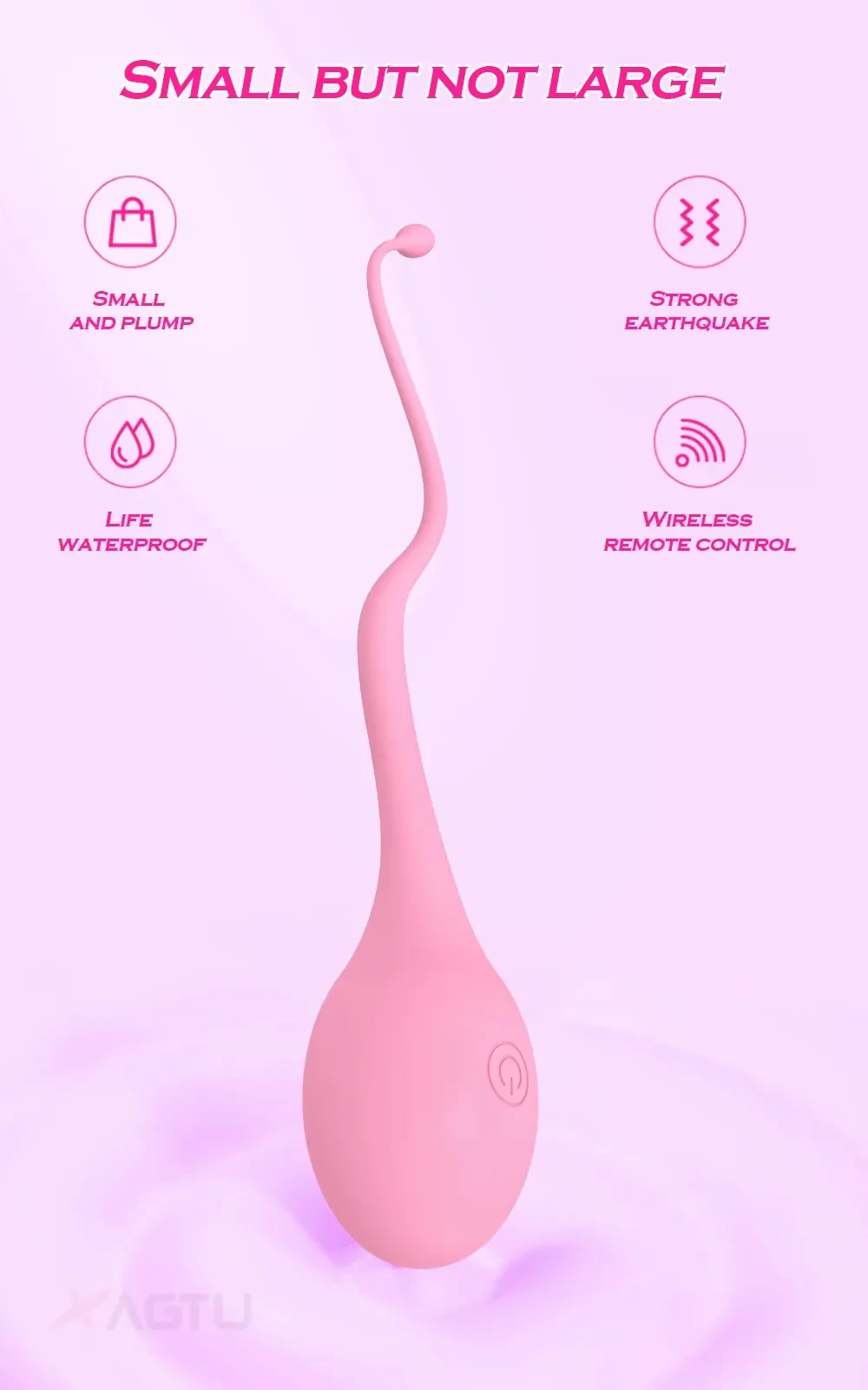 lila eiformiger vibrator usb