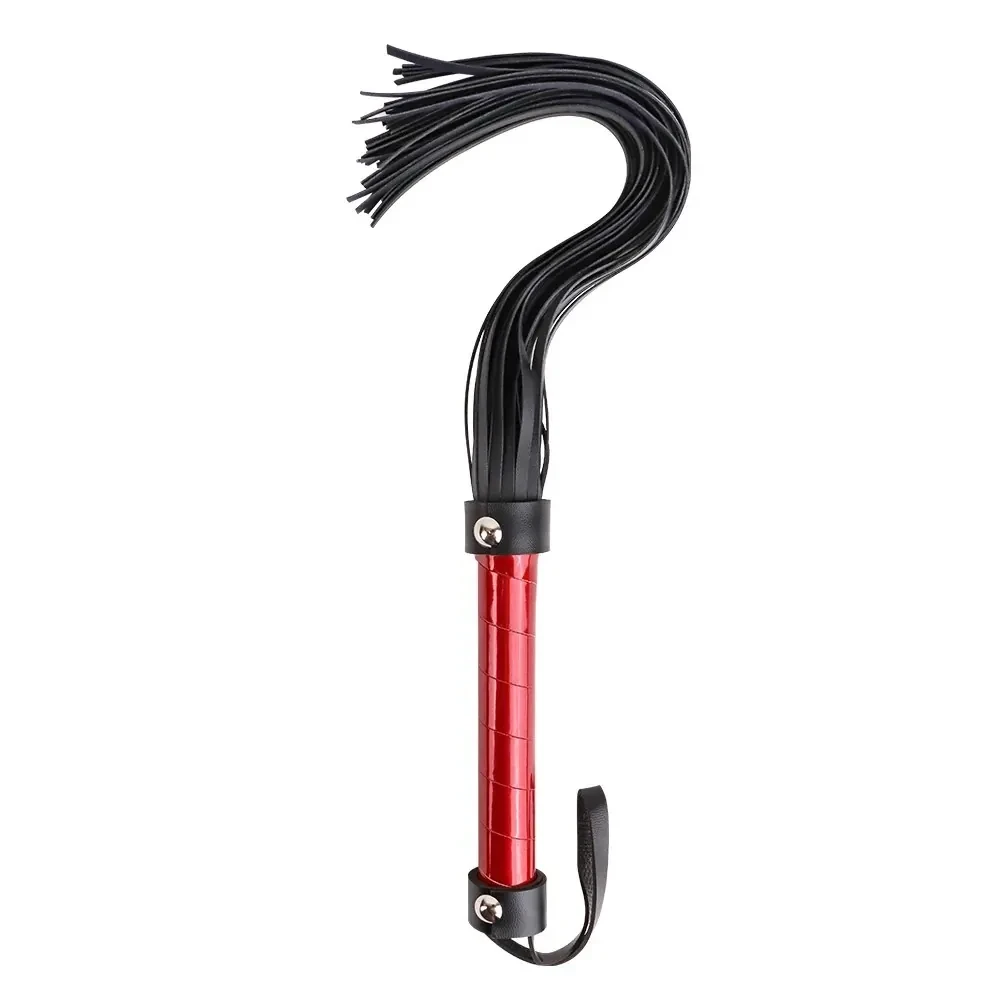 lila leopard cravache leder