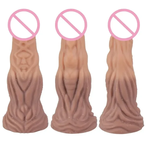 massiver silikon dildo mit saugnapf