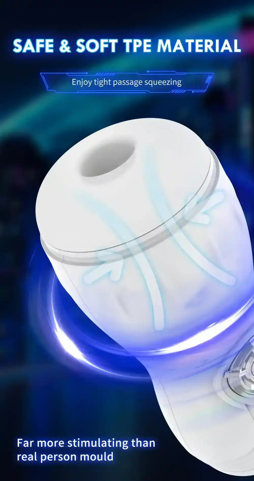 masturbationsbecher mit 10 frequenzen