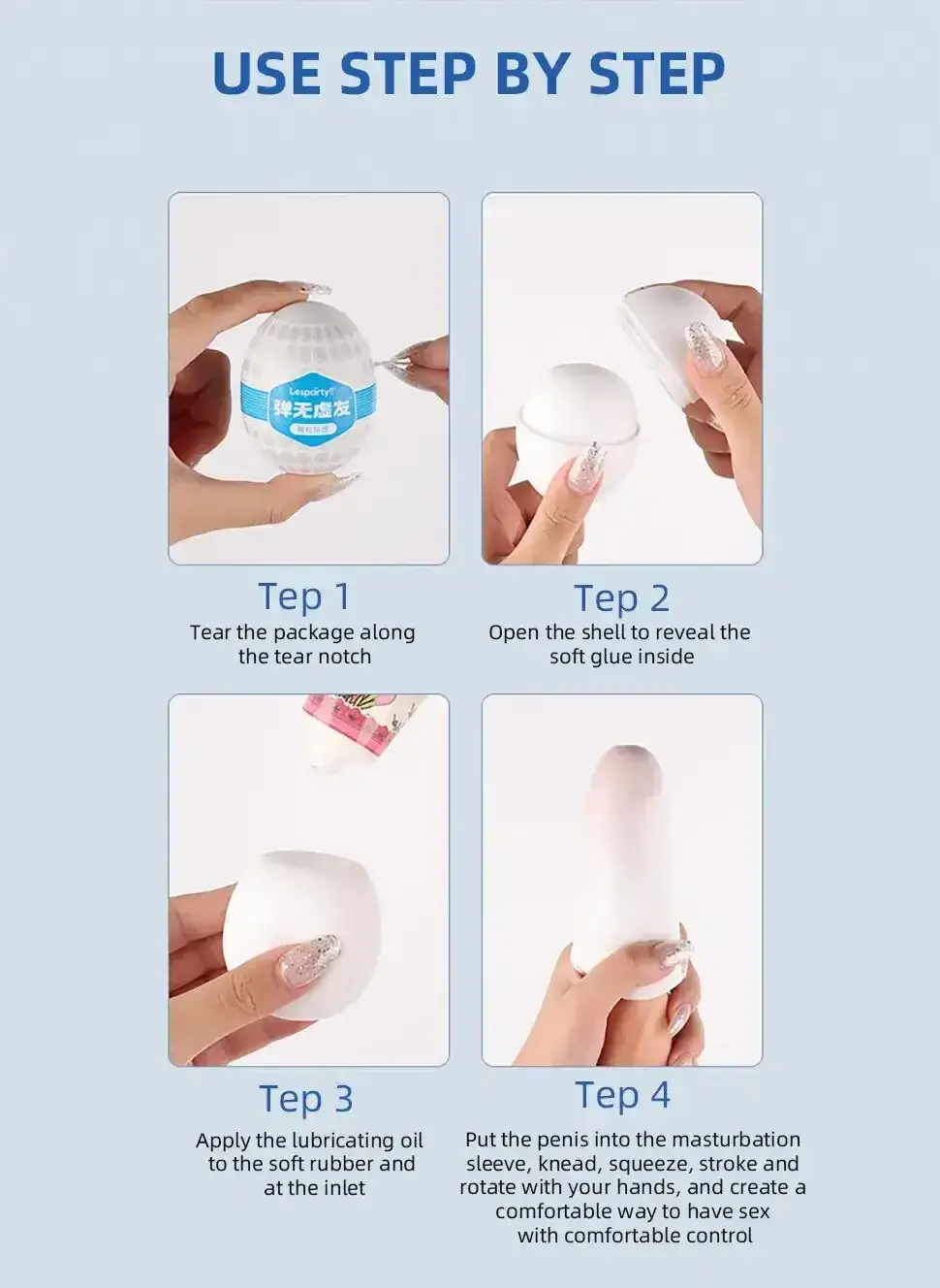 masturbationsei mit zwei texturen