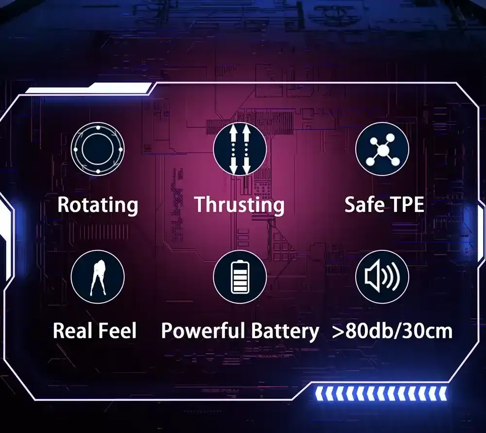 masturbator tpe mit magnetischer ladefunktion