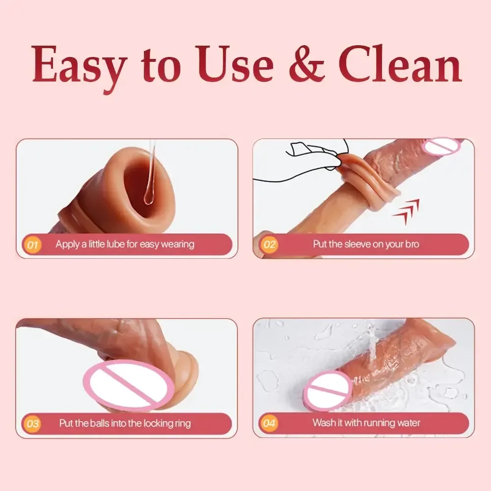 medizinisch silikon cock sleeve